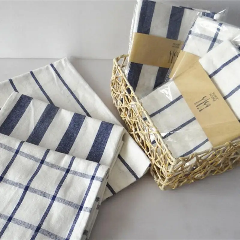 

Домашняя скатерть моющийся полосатый коврик для стола, полностью хлопковые коврики для стола, домашний декор, многофункциональный коврик д...