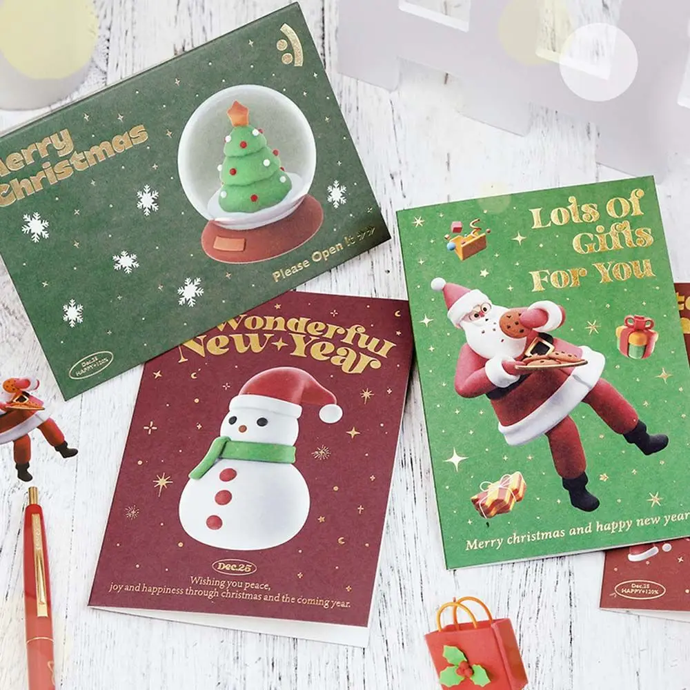 

Подарок для детей, подарок, Санта-Клаус, канцелярские товары, аксессуары, Набор рождественских открыток, рождественские буквы, бумажные буквы