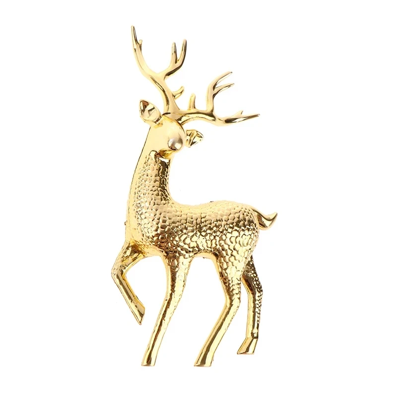 

New Artificial Christmas Simulation Sika Deer Reindeer Fairy Tale Garden Props Animal Statue Home Elk Display Cabinet Ornaments