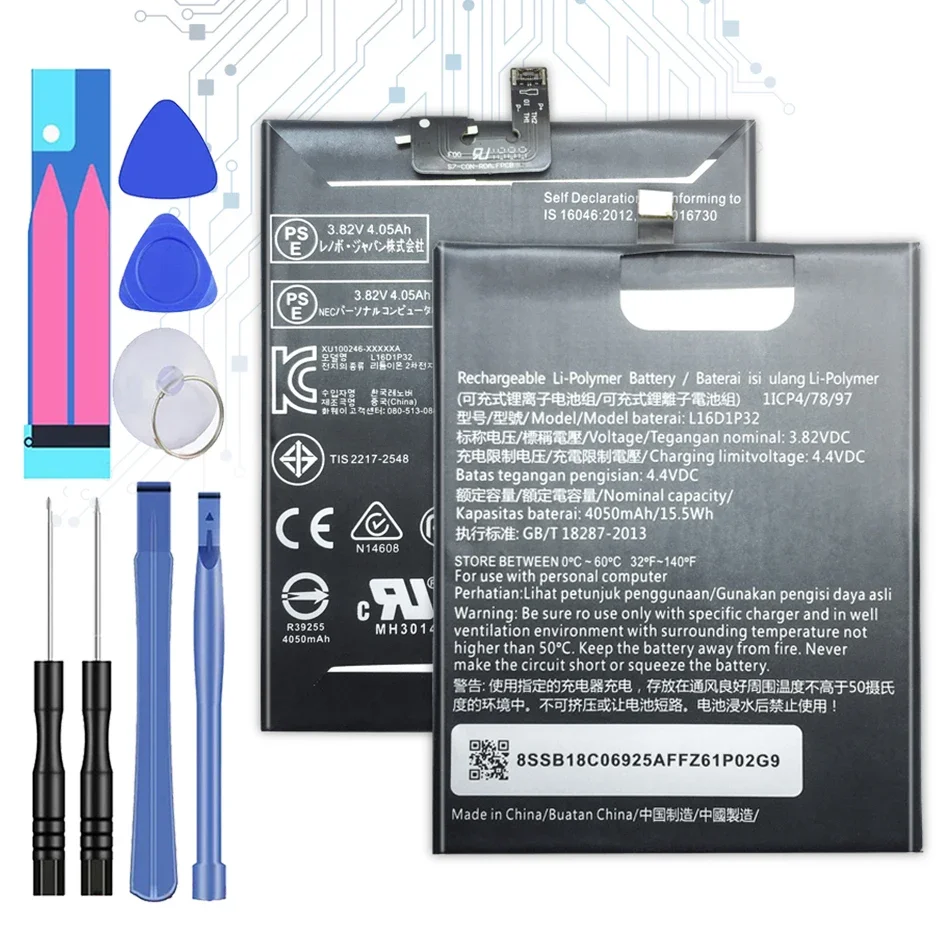 Аккумулятор L14D1P31 L16D1P31 L16D1P32 3500 мАч-4050 мАч для Lenovo PB1-770N PB1-770M PHAB 2 (Pro Plus) PB2-670N PB2-670M