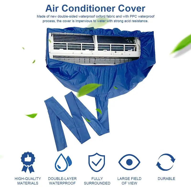 

Air Conditioner Cleaning Water Collecting Cover Household Hanging Waterproof Cover Air Conditioner Dustproof Cleaning Supplies