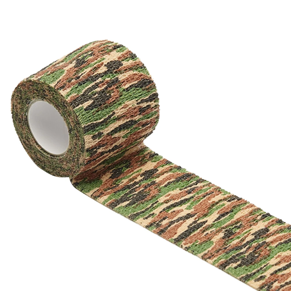

Camouflage Elastoplast Waterproof Multi-functional Ankle Knee Athletic Bandage Sports Protector Self Adhesive Elastic Wrap Tape