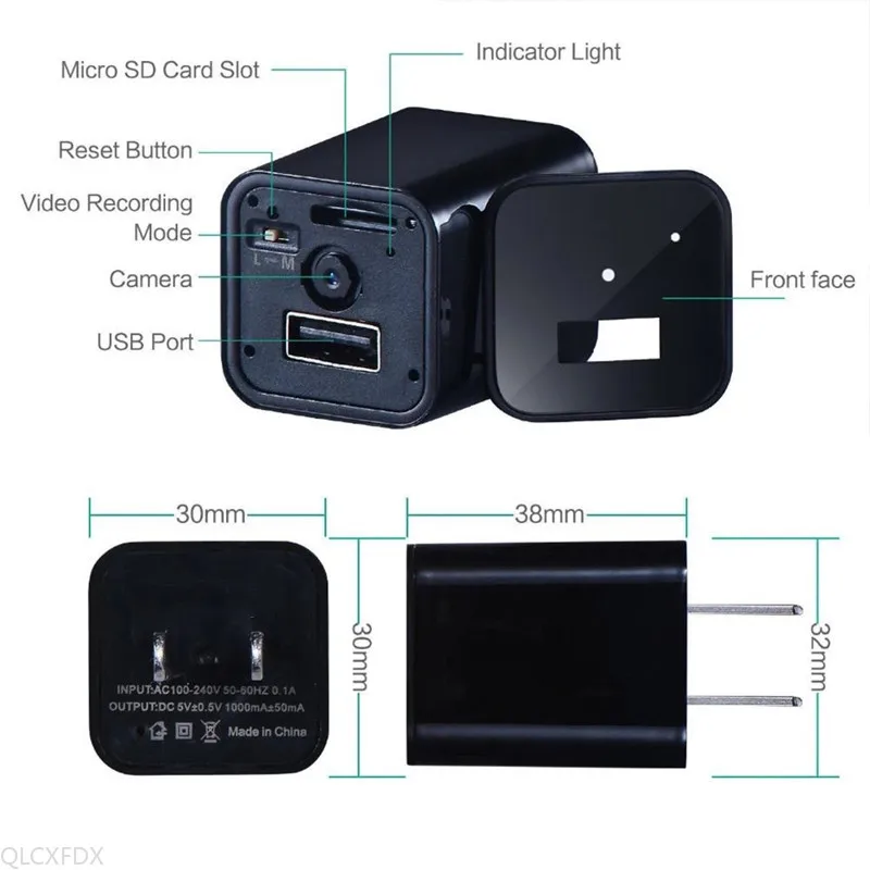 HD 4K Home Security P2P Surveilance WiFi Video Camera US/EU Plug USB Action Camera Video Recorder ip Cam Suport 128GB TF card images - 6