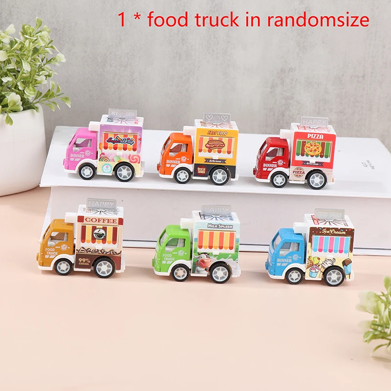 

Mini Simulation Alloy Car Model Hamburg Ice Cream Stall Kids Children Toy Car Birthday Gifts