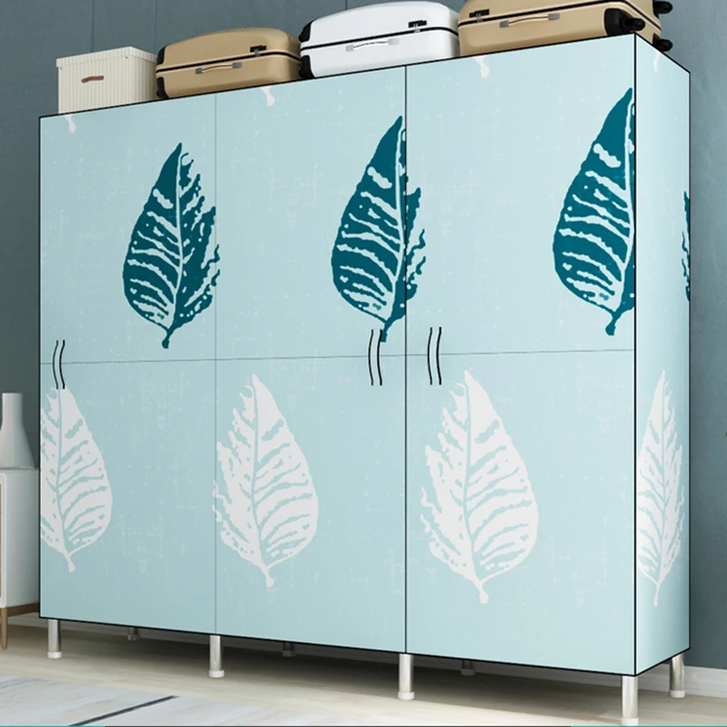 

Storage Cabinet Bathroom Closet Organizer Cabinet Wardrobes Portable Foldable Wardrobe Zapatero Tela Library Furniture XF150YH