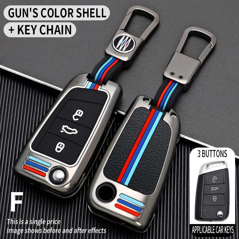 

Car Key Case Cover For Volkswagen VW Golf 7 gti mk7 r Touran Skoda Octavia 3 Superb Karoq Kodiaq Seat Leon mk3 Ateca Accessories