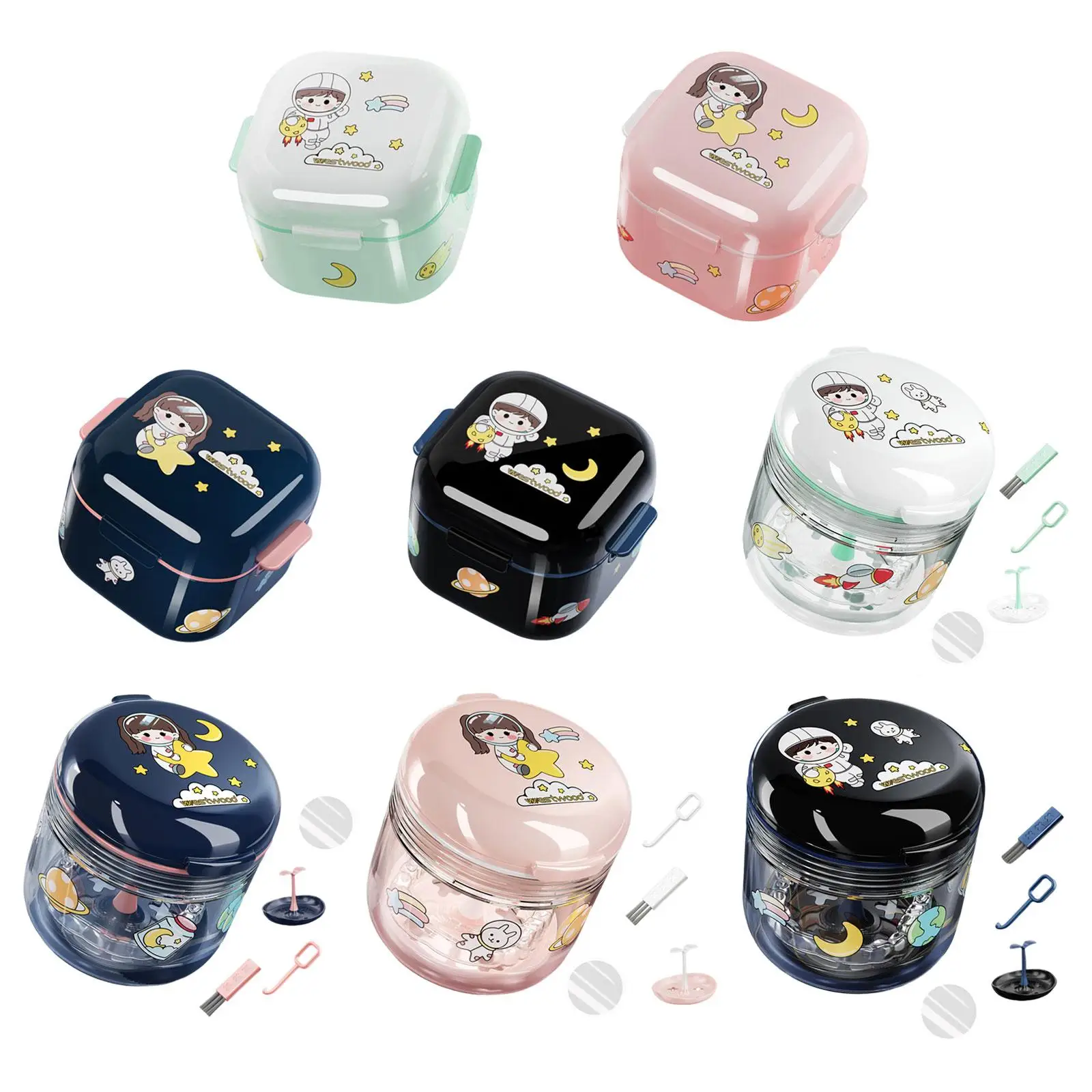 

Orthodontic Storage Box Retainer Case for Dentures Night Denture Brace