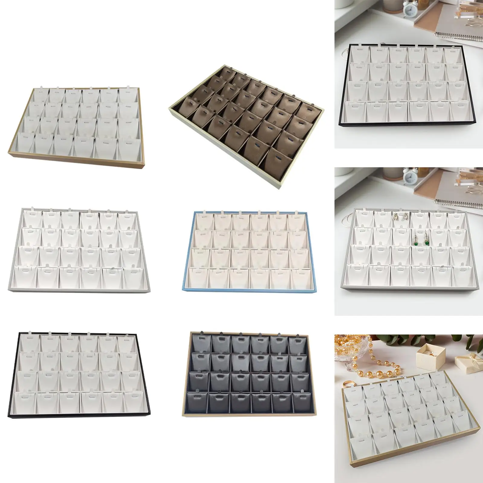 Поднос для ювелирных изделий штабелируемый прямоугольный настольный поднос
