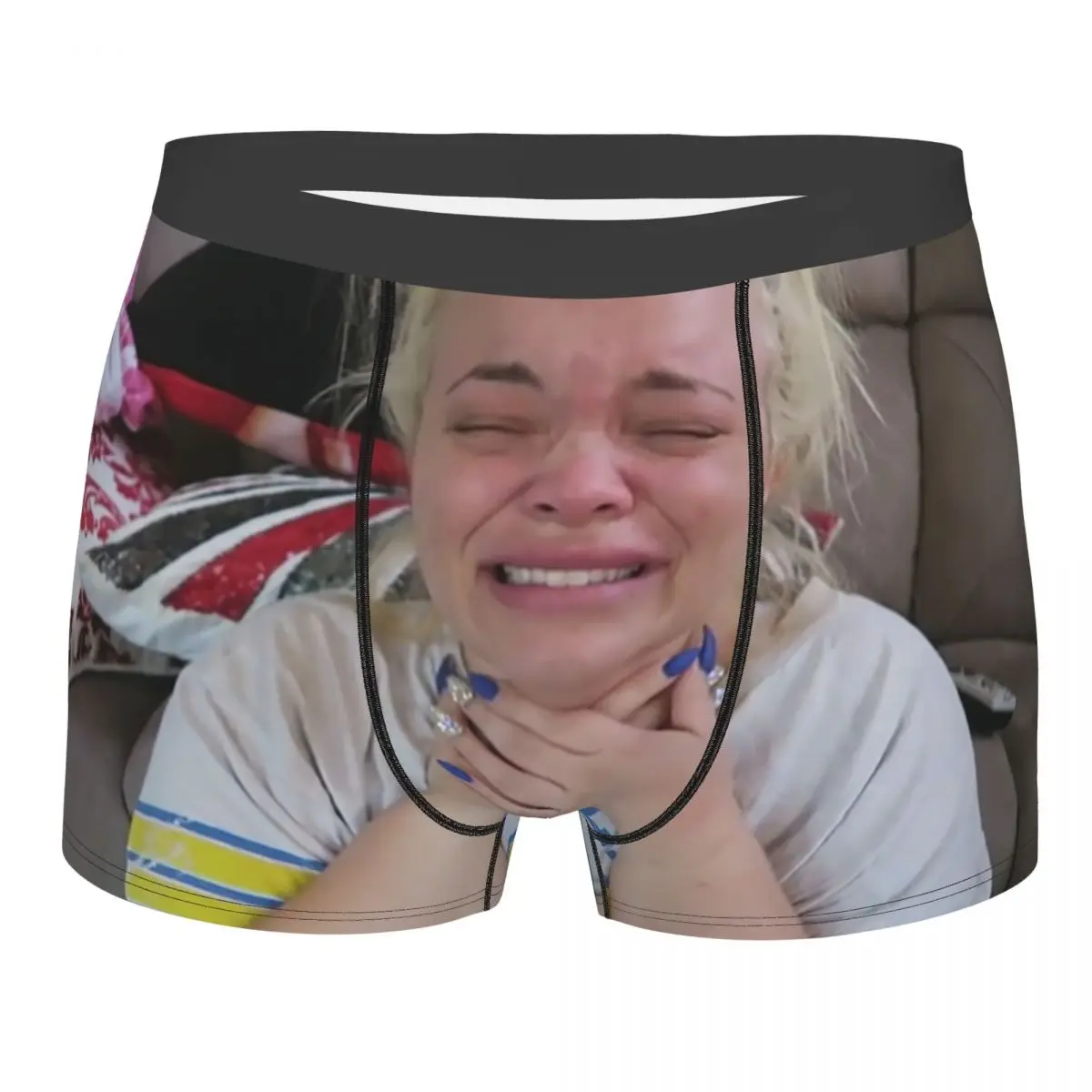 

Fashion Trisha Paytas Singer Fancypaytas Crying Meme Boxers Shorts Underpants Men's Breathbale Briefs Underwear