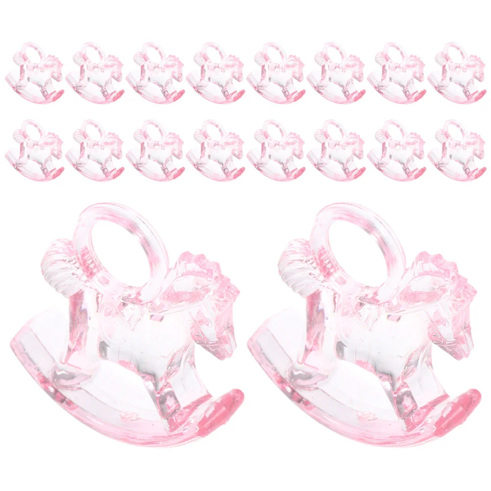 24 шт. лошадка-качалка для детского душа центральные элементы столов прозрачные