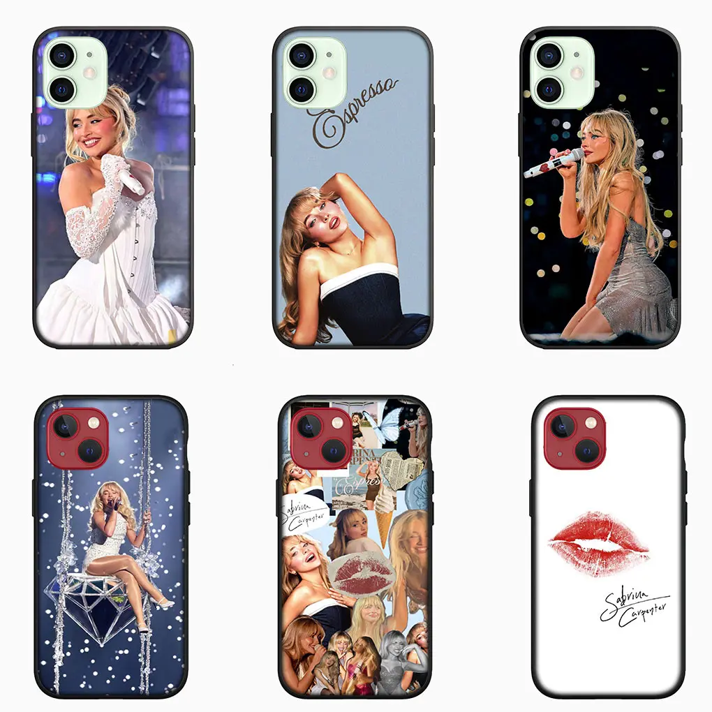 Чехол Sabrina Sc Carpenter для телефона Apple iPhone 15 14 13 12 Mini 11 Pro X XR XS Max 7 8 Plus + 15+ Мягкий чехол