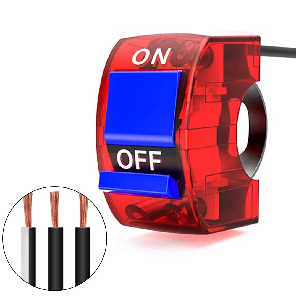 

Motorcycle Headlight Switches Override Light Switch Button Electric Car Modified Handlebar Color Transparent Switch Motorbike