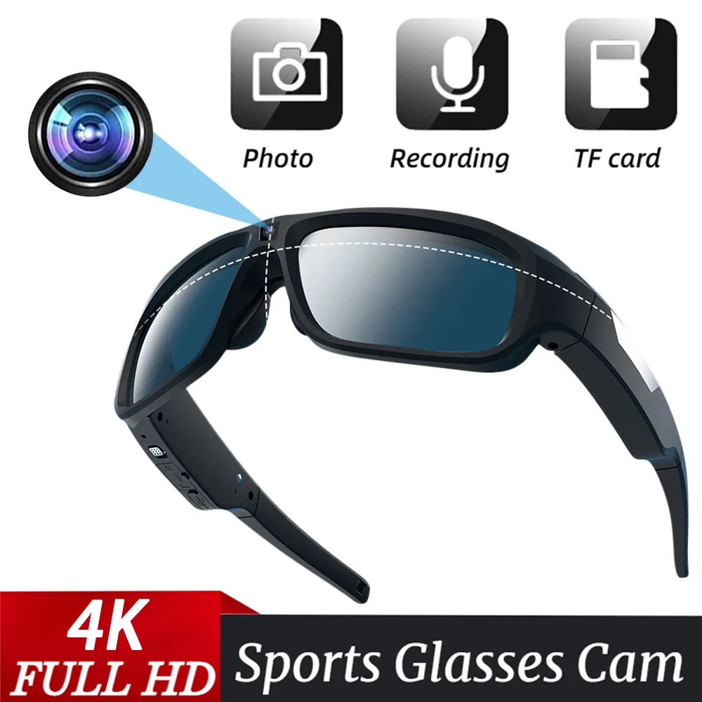 1080p Small Camcorder Video Driving Riding Record Glasses