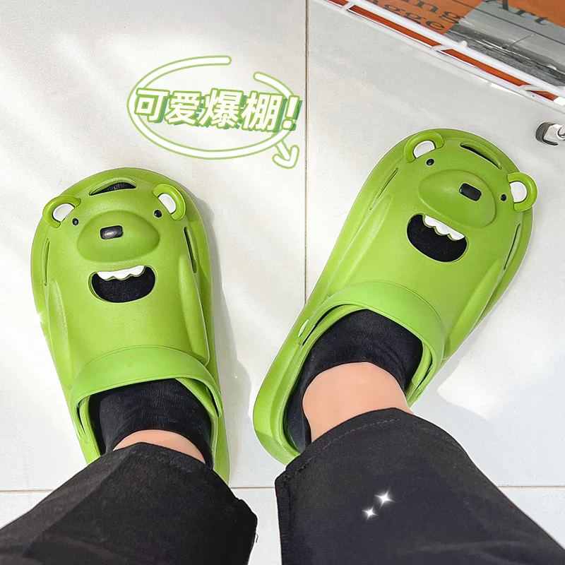 Сланцы для мужчин и женщин мягкие сандалии на толстой платформе Нескользящие