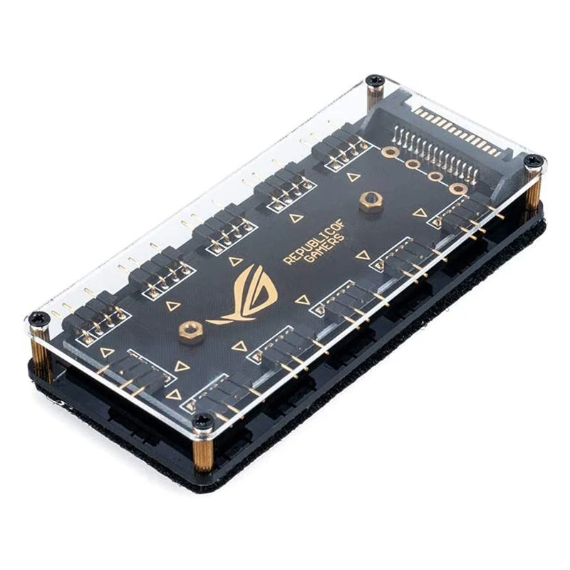 Разветвитель 5В 3Pin RGB светодиодный 10-портовый хаб с удлинителем 50 см идеально