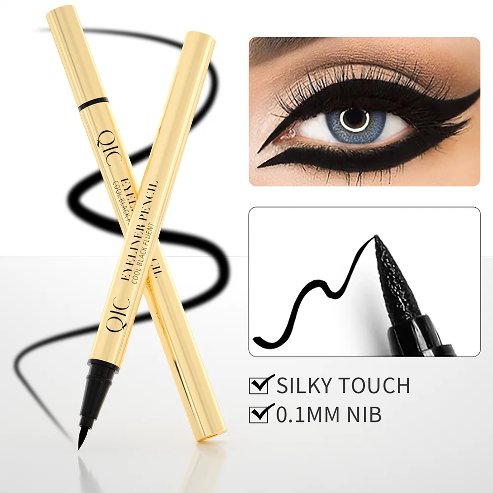 

Black Liquid Eyeliner Stamp Pen Waterproof Long-lasting Pencil Makeup Eye Liner Cosmetics Beauty Tool