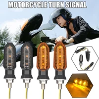 3 led motorcycle turn signal 8mm flasher amber flashing light waterproof signal lamp for 2 color w6z2