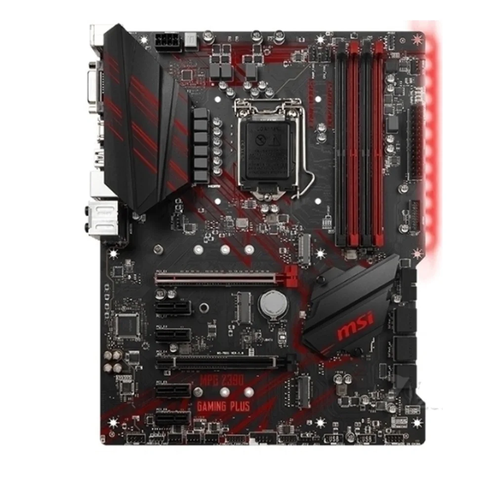 Материнская плата LGA 1151 MSI MPG Z390 GAMING PLUS DDR4 64 Гб M.2 i7 i5 i3 i9 CPU Intel игровая материнская
