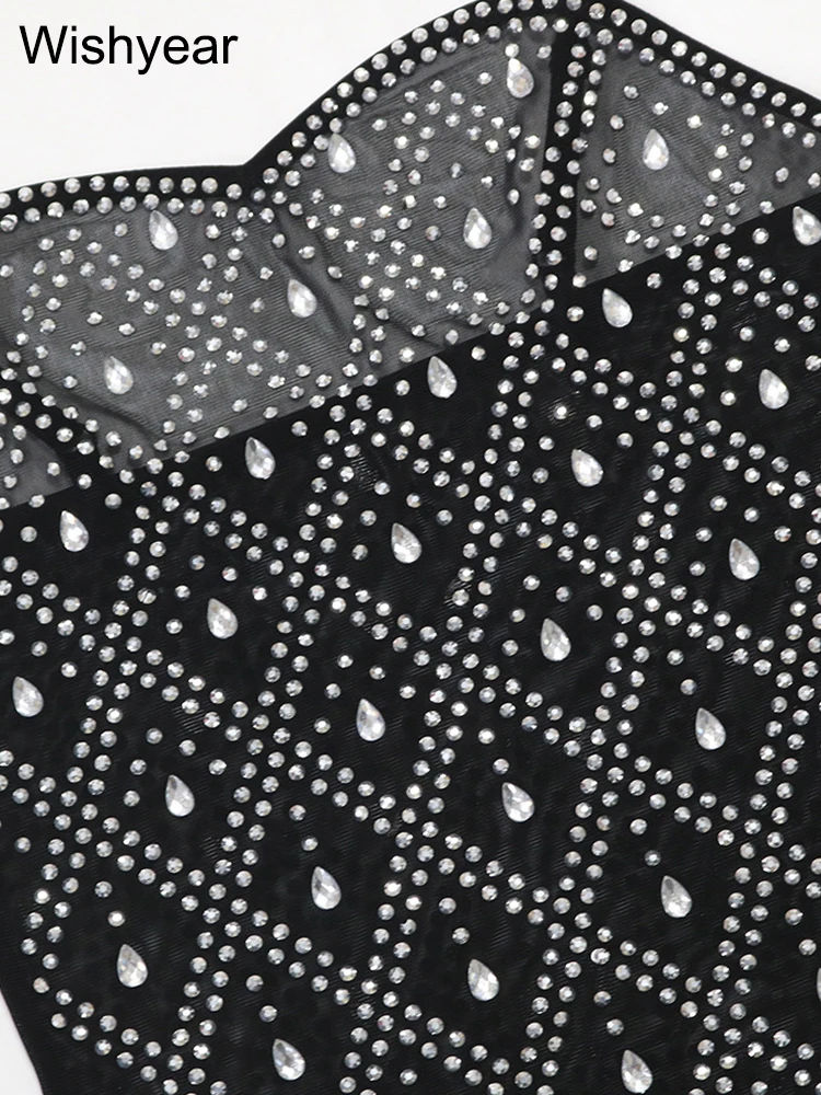 Новые знаменитости рождественские вечерние платья женские кристальные без