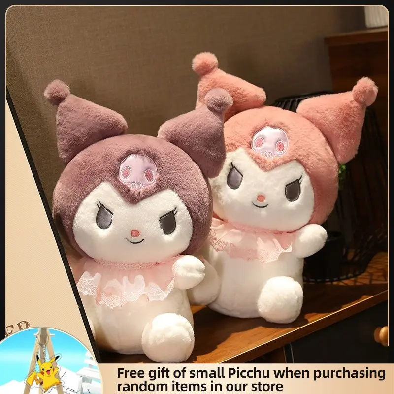 

Takara Tomy Sanrio Plush Toy Pink Purple Kuromi Cute Doll Child Christmas Gift BedRoom Decoration PP Cotton Stuffed Animals 35CM