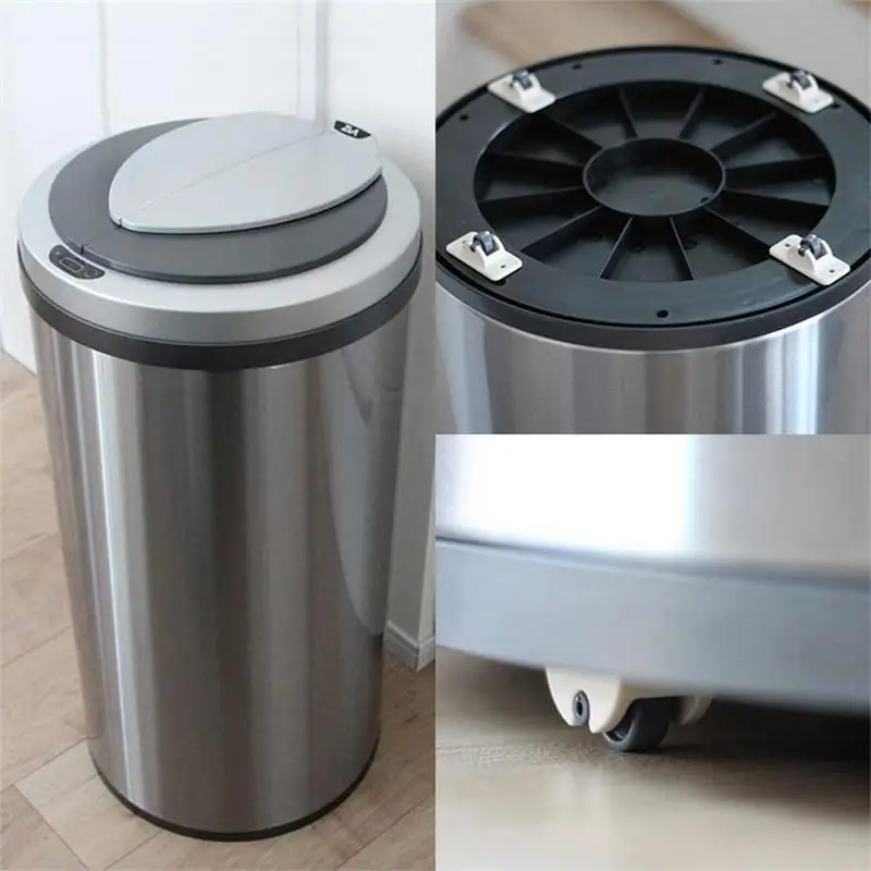 

4PCS Storage box pulley trash can self-adhesive pulley mini furniture caster self-adhesive non-scratch roller