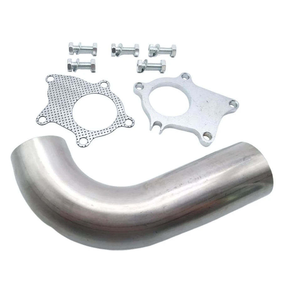 T3/T4 T04E 90 градусов 2 5 дюйма стандартная/самосвальная труба + прокладка болтов