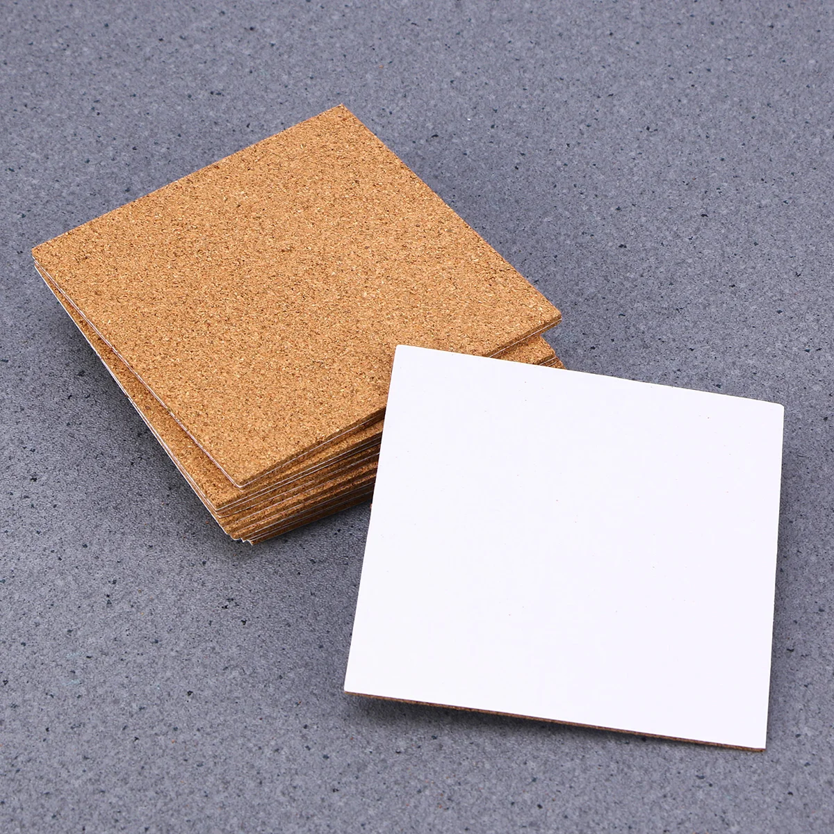 

36 PCS Cork Coasters Coaster Pad Cup Mat Pad Washer Cork Spacer Square Coasters Wooden Cork Cup Coasters Corkboard Mats Backing