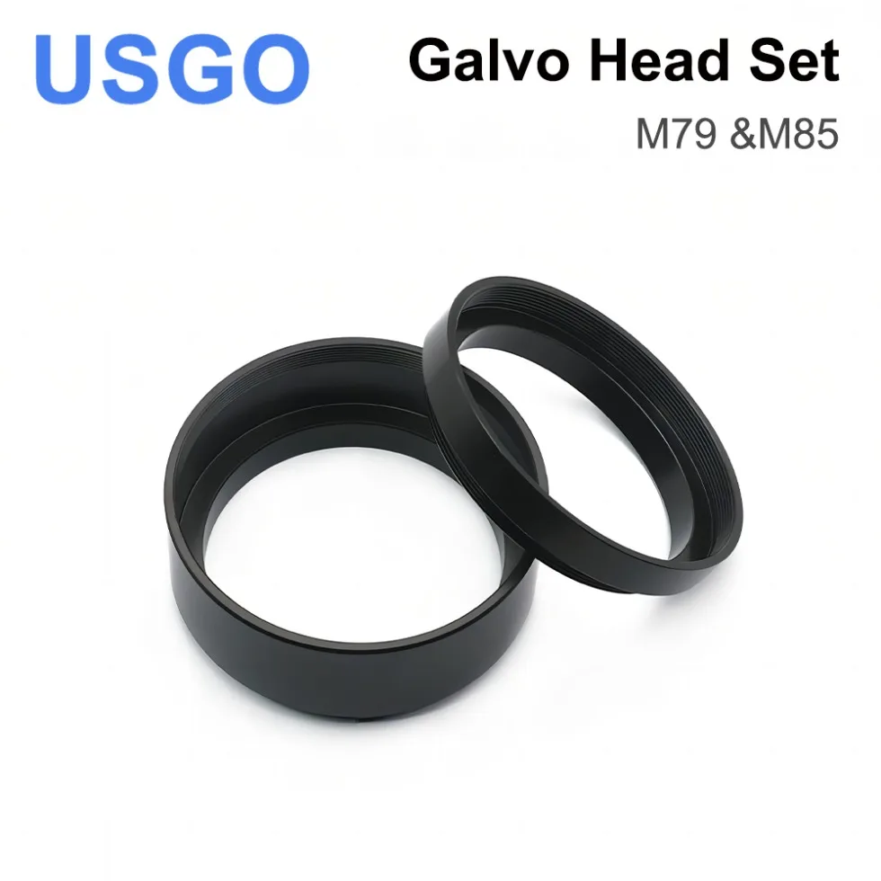 

USGO F-theta Lens Male Thread Reverse Adapter Ring Height 18mm 34mm for Thread M85 M79 CO2 Laser & Fiber Laser marking machine