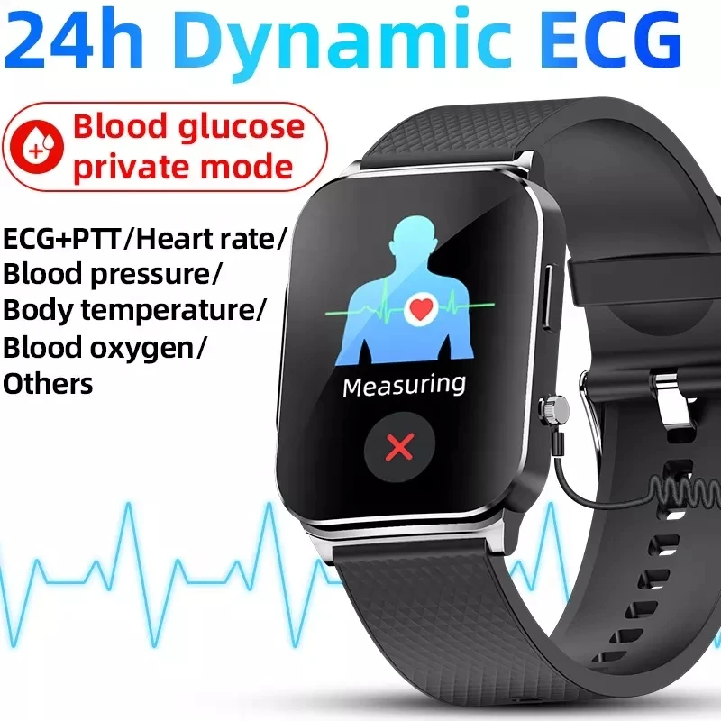 

Смарт-часы EP03 для мужчин и женщин, неинвазивные умные часы с функцией измерения кровяного давления, ЭКГ, сердечного ритма, температуры