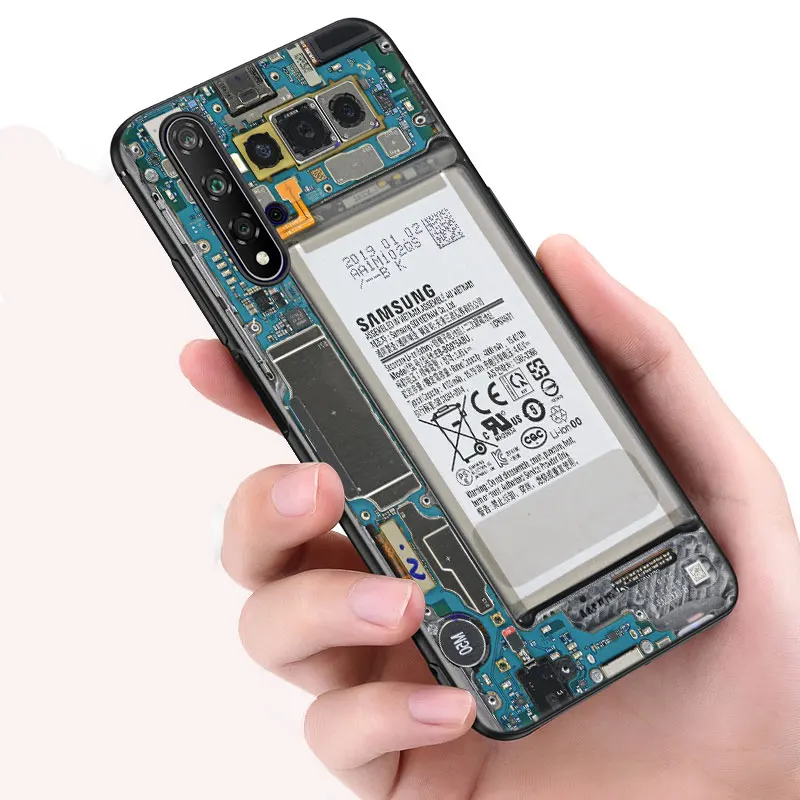 Винтажная Кассета для камеры черный чехол телефона Huawei Honor X7 X8 X9 5G 30i 20S 20E 10i 7S 8A 8S 8C