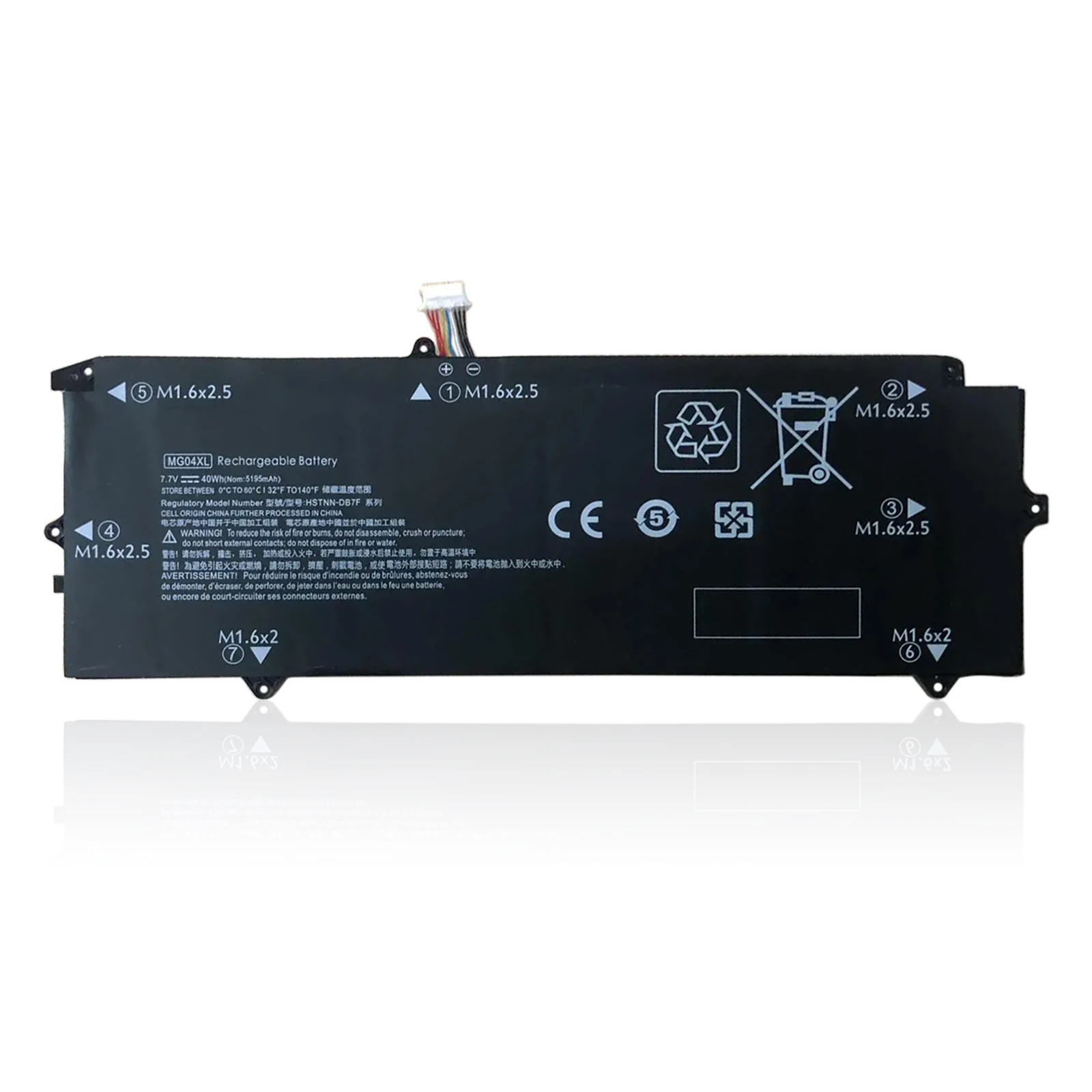 Аккумулятор YOOFAN для ноутбука HP Elite X2 1012 G1 Series MG04 812060-2B1 812060-2C1 812205-001 812148-855 HSTNN-DB7F 40WH