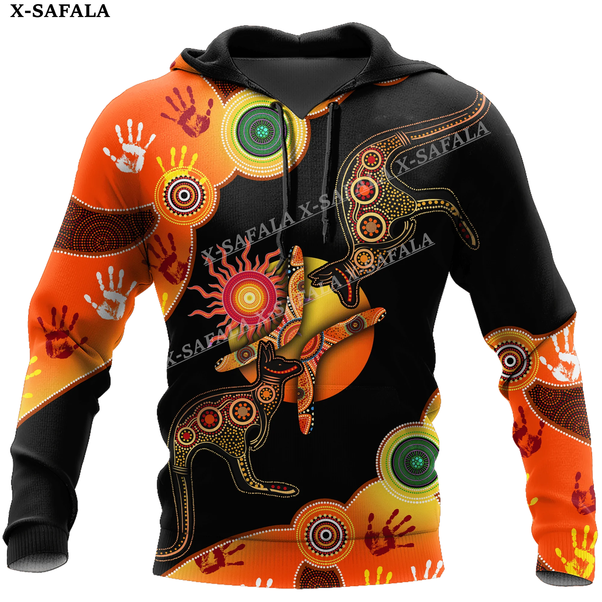 

Aboriginal Butterflies Kangaroo Turtles 3D Print Zipper Hoodie Man Female Pullover Sweatshirt Hooded Jersey Tracksuits Casual-2
