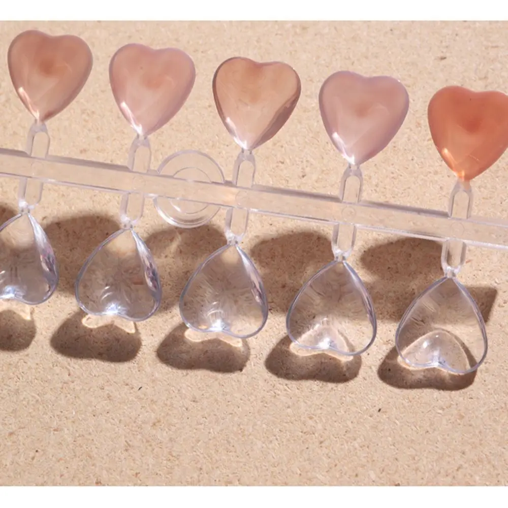 

Clear Acrylic Practice Oval Square Heart Shape Nail Tools Nail Color Card Display