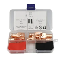 awg2x12 copper wire lug ring terminal connector battery cable end heat shrinkable tube classification kit
