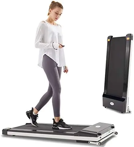 in 1 Walking Pad-Folding Treadmill Installation-Free, Under Desk Treadmill with Remote Control, SPAX APP and LED Display, Walkin