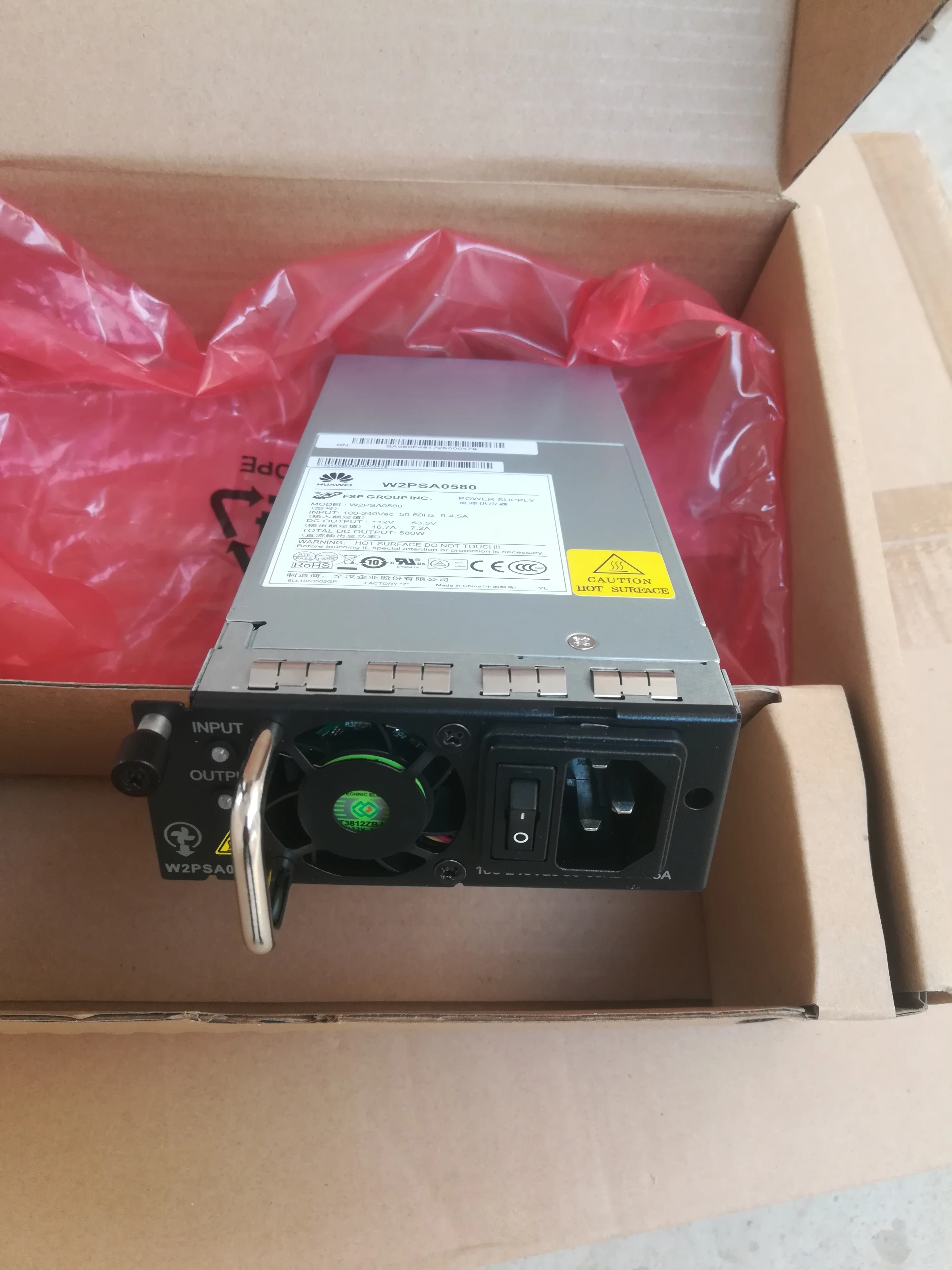 

Huawei W0PSA1701 W2PSA0580 W2PSA0800 W2PSA1150 AC power module X7 S5700 series switch dedicated