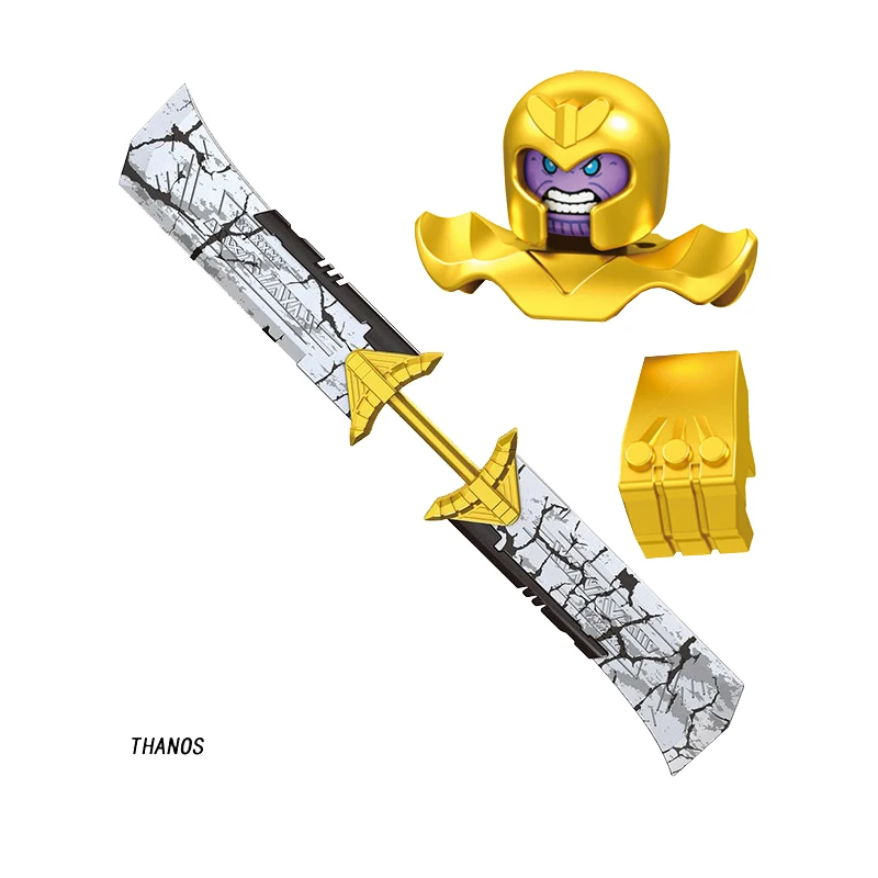 

1pcs Thanos building Blocks bricks Mini Action Figures heads series educational assembly toys birthday gifts