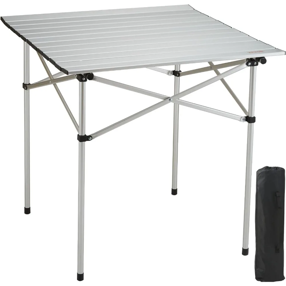

Folding Camping Table, Outdoor Portable Lightweight Aluminum Ultra Compact Snap-Together Design with Carry Bag, for Cooking
