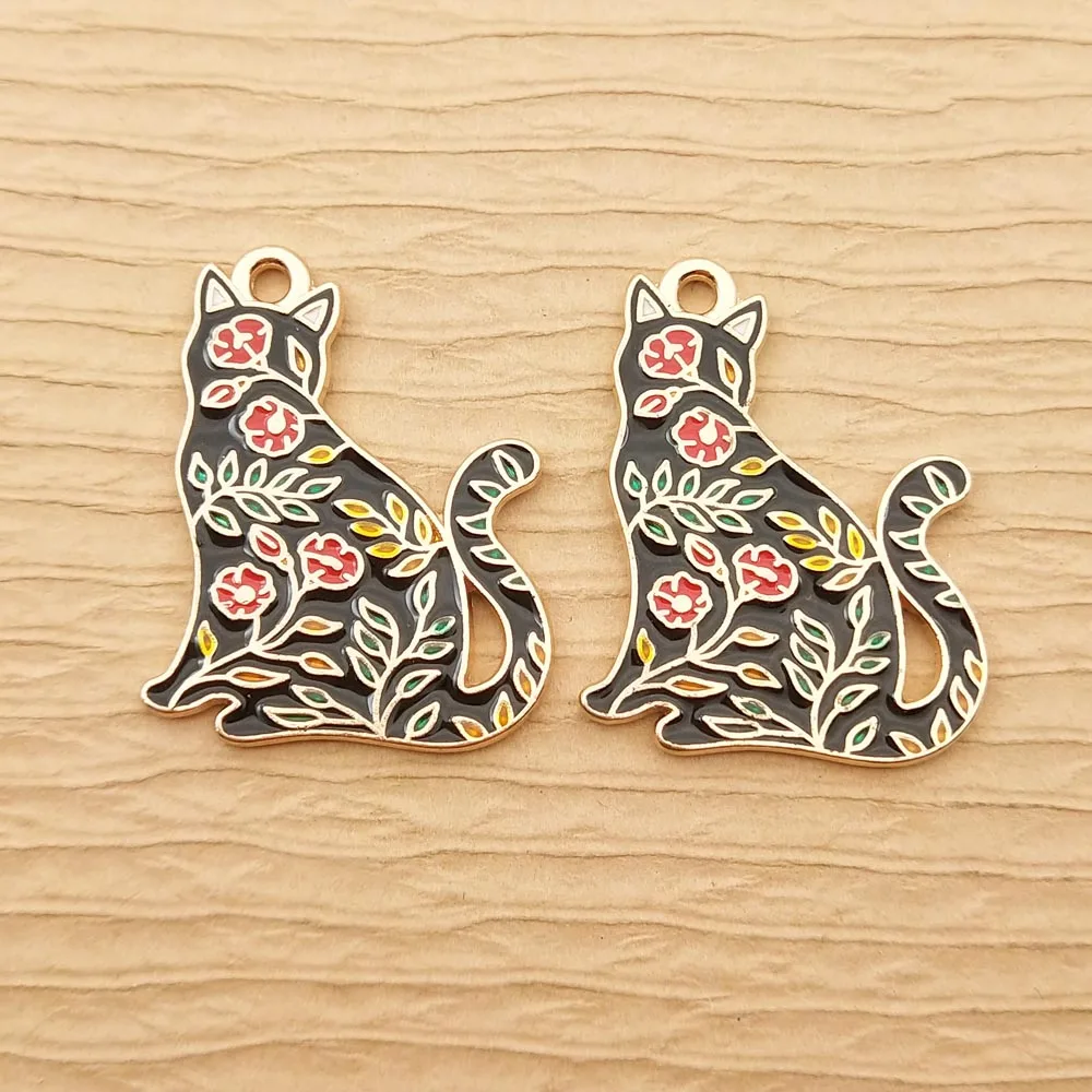 

10 шт., эмалевые подвески для ювелирных изделий, 22 х28 мм