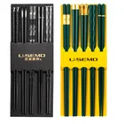 Набор палочек для еды из нержавеющей стали, 5 пар