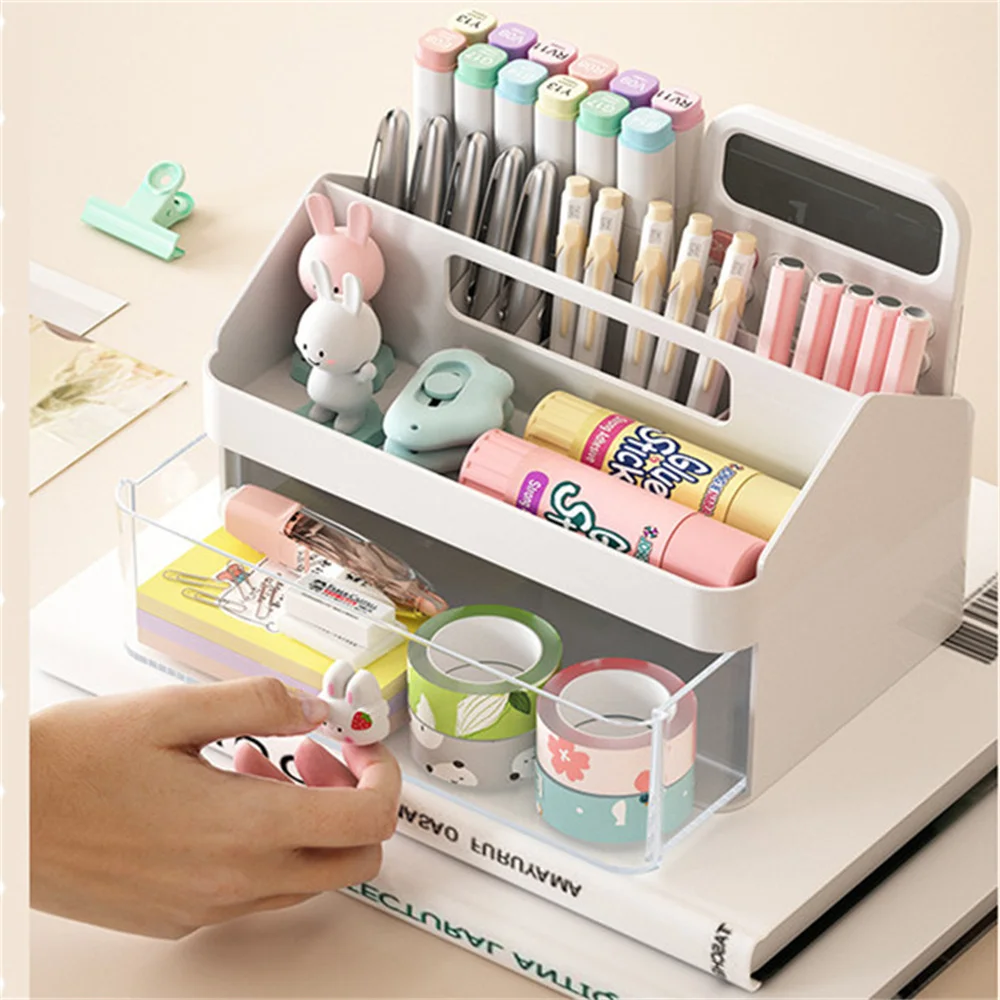Case Student Stationery Rack Pen Holder Hand Account Tape Fi