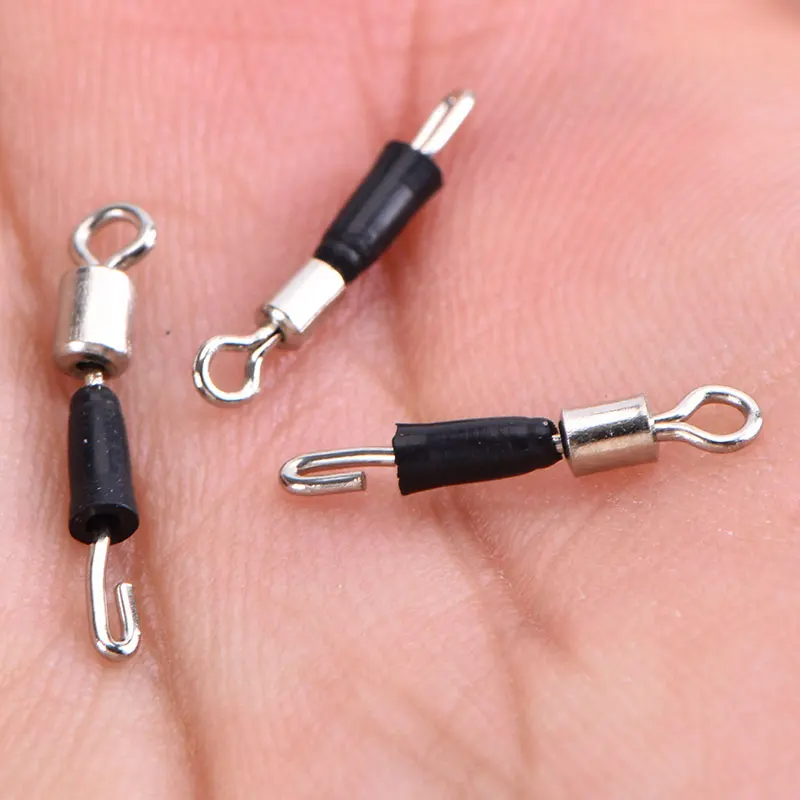 

20 Pcs Carp Fishing Quick Change Feeder Swivels Method Feeder Fishing Accessories Swivel Snaps For Carp Fishing Tackle Connector