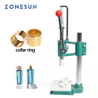 zonesun perfume glass bottle capping machine perfume crimping machines spray bottle perfume collar ring pressing machine