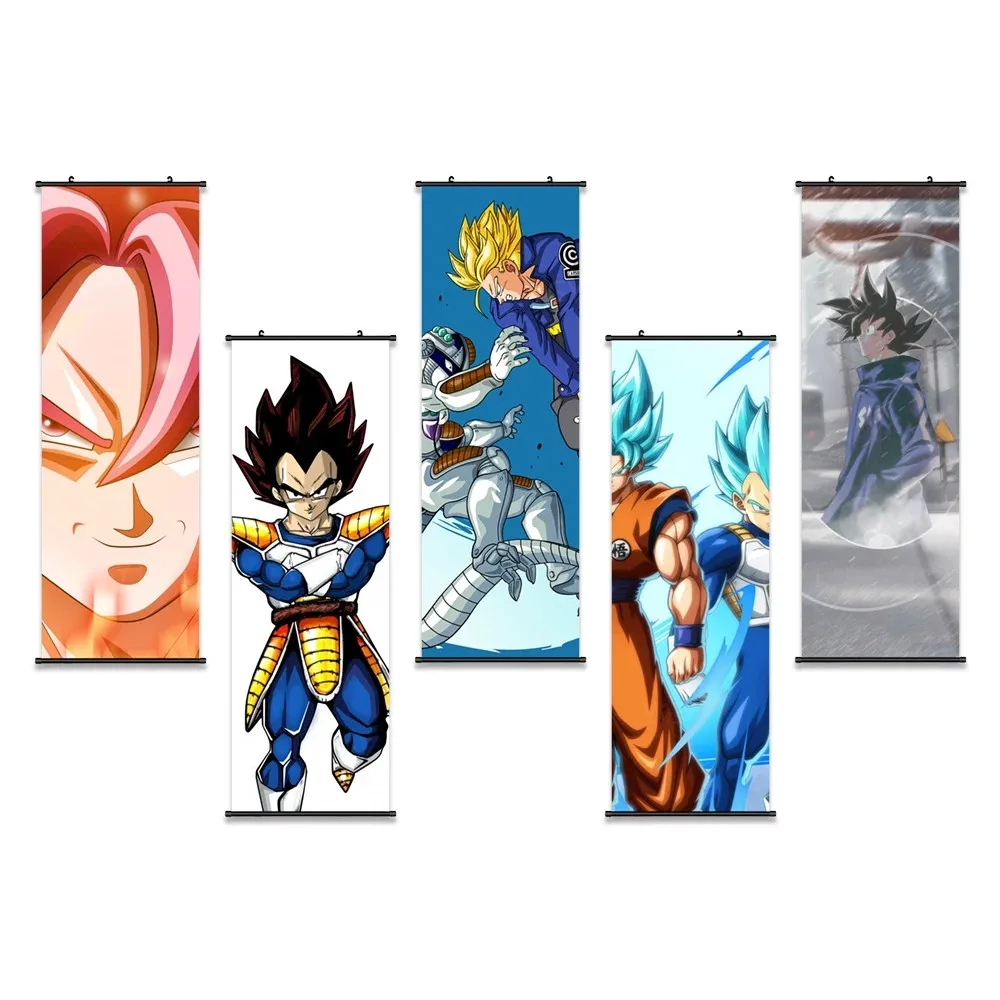 

Dragon Ball Anime Goku Painting Plastic Scrolls Poster Modern Print Canvas Hanging Pictures Wall Artwork Home Decoration Bedroom