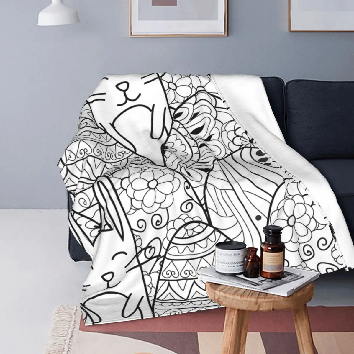 

Кроличьи яйца кролика вязаные одеяла флис счастливая Пасха супер теплый плед одеяло для самолета путешествия кровати коврик