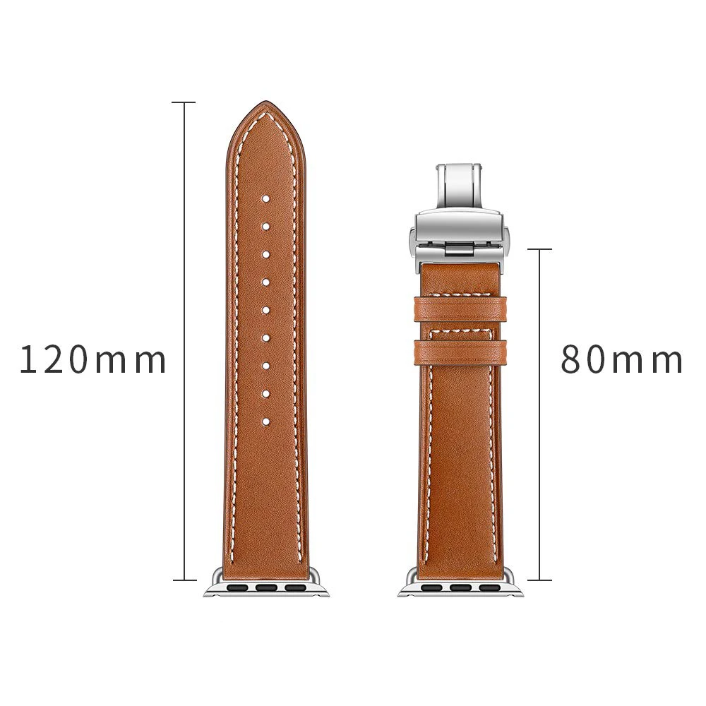 Genuine Leather strap for Apple watch band 45mm 41mm 44mm 40mm 42mm 38mm belt Accessories bracelet iWatch Seires 7 6 se 5 4 3