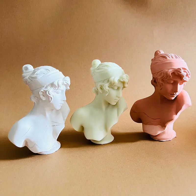 Форма для свечи в скандинавском стиле 3D формы скульптур богини с ломанным