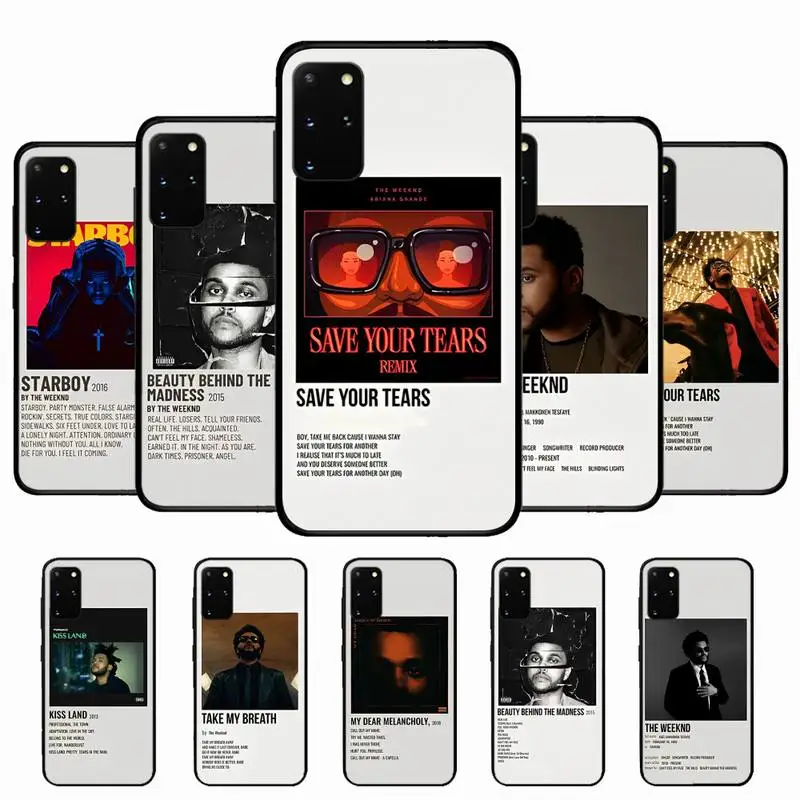 

The Weeknd Minimalist Poster Phone Case for Samsung S10 21 20 9 8 plus lite S20 UlTRA 7edge
