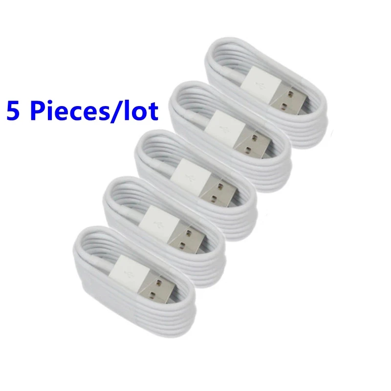 

5 Pcs / Lot For Iphone X XR 11 Pro Max XS Mobile Phone Charger 8 Pin USB Data Charge Cable for Apple Iphone 6 6s 7 8 Plus 5 SE