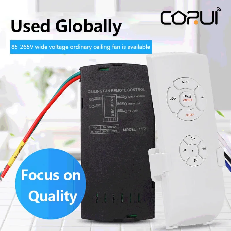 

Corui умный дом переключатель вентилятора Универсальный потолочный вентилятор лампа пульт дистанционного управления умный срок службы дист...